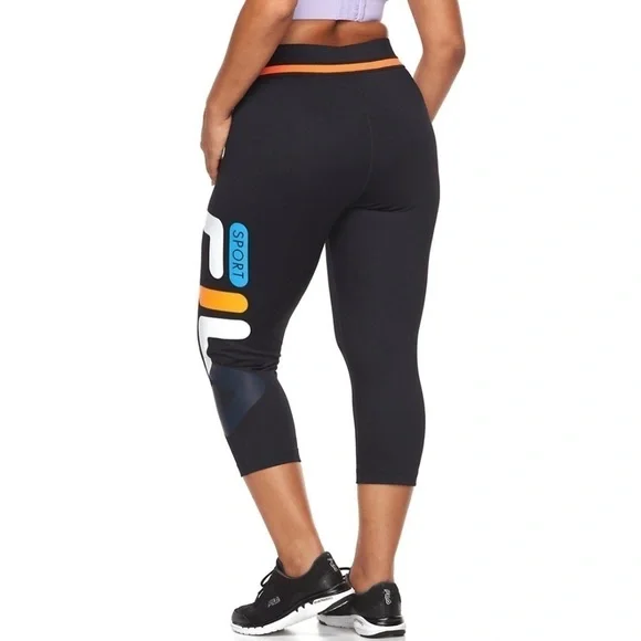 Fila Sport Rainbow Blast Capri leggings Navy - Picture 3 of 6